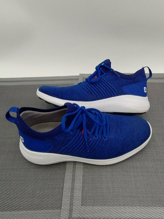 Footjoy Flex XP Spikeless Golf Shoes Blue Size 10 main image 4
